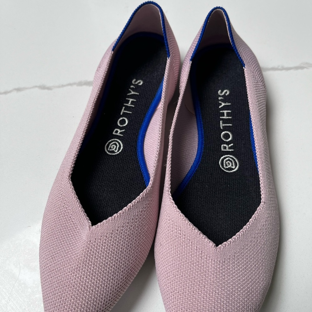 Rothy’s The Point Blush Flats 9.5 - Picture 3 of 5